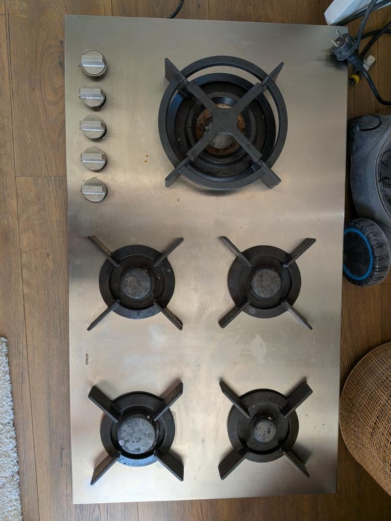 Atag hg9511mba gaskookplaat, Ophalen, Gebruikt, Inbouw, Gas