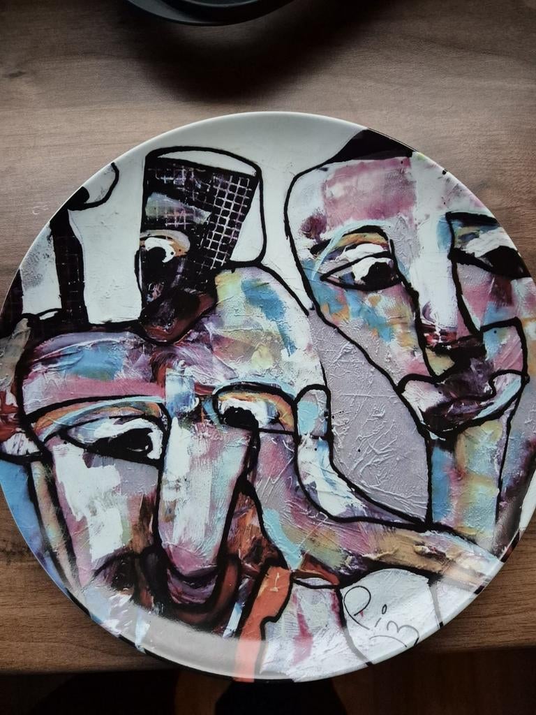 Uniek kunstbord 'Waar we voor staan' door Pim Smit, Ophalen