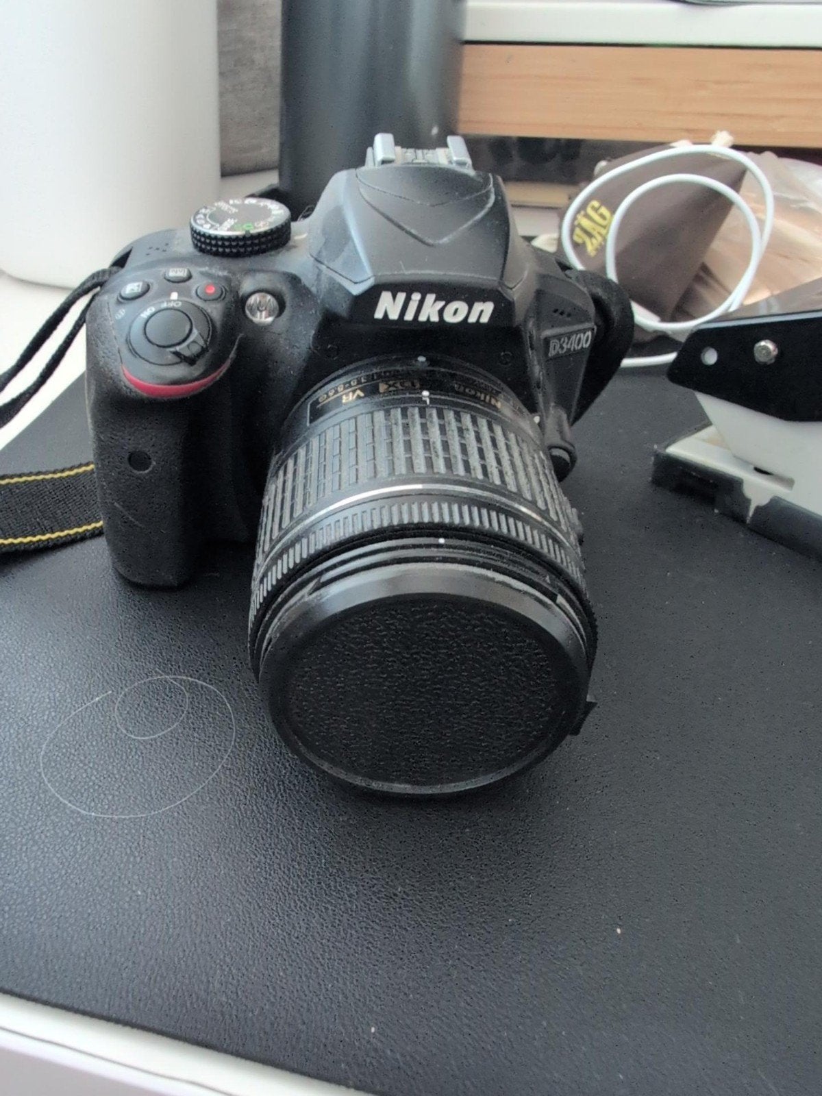 camera Nikon D3400 + AF-P DX 18-55mm VR lens – spiegelreflex, Ophalen, Zo goed als nieuw, Nikon