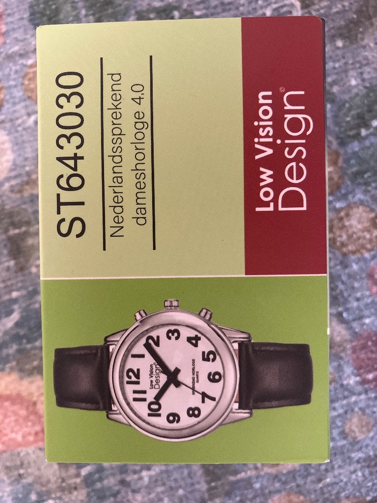 Sprekend dames horloge, Overige merken, Leer, Polshorloge, Ophalen of Verzenden