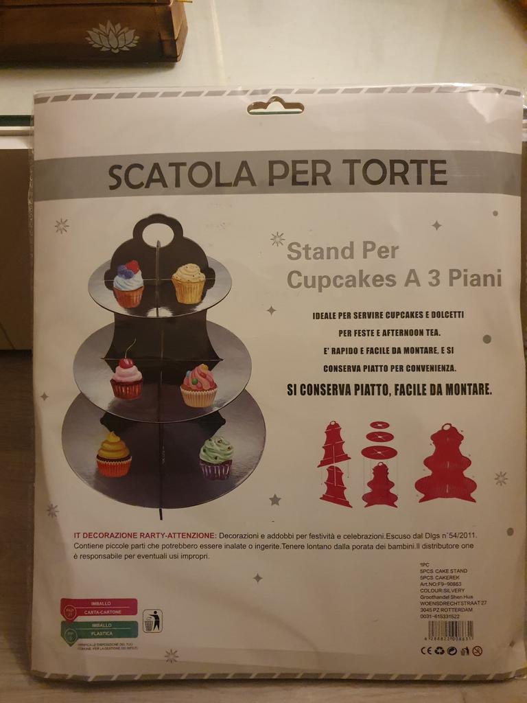 Kartonnen taart etagiere, Ophalen, Nieuw, Papier/karton