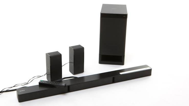 Sony SA-WRT3 Soundbar met subwoofer en achterspeakers, Ophalen, Soundbar, 70 watt of meer, Zo goed als nieuw