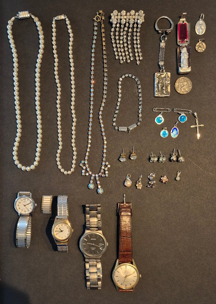 Partij sieraden, Ophalen, Gebruikt, Overige kleuren, Overige materialen