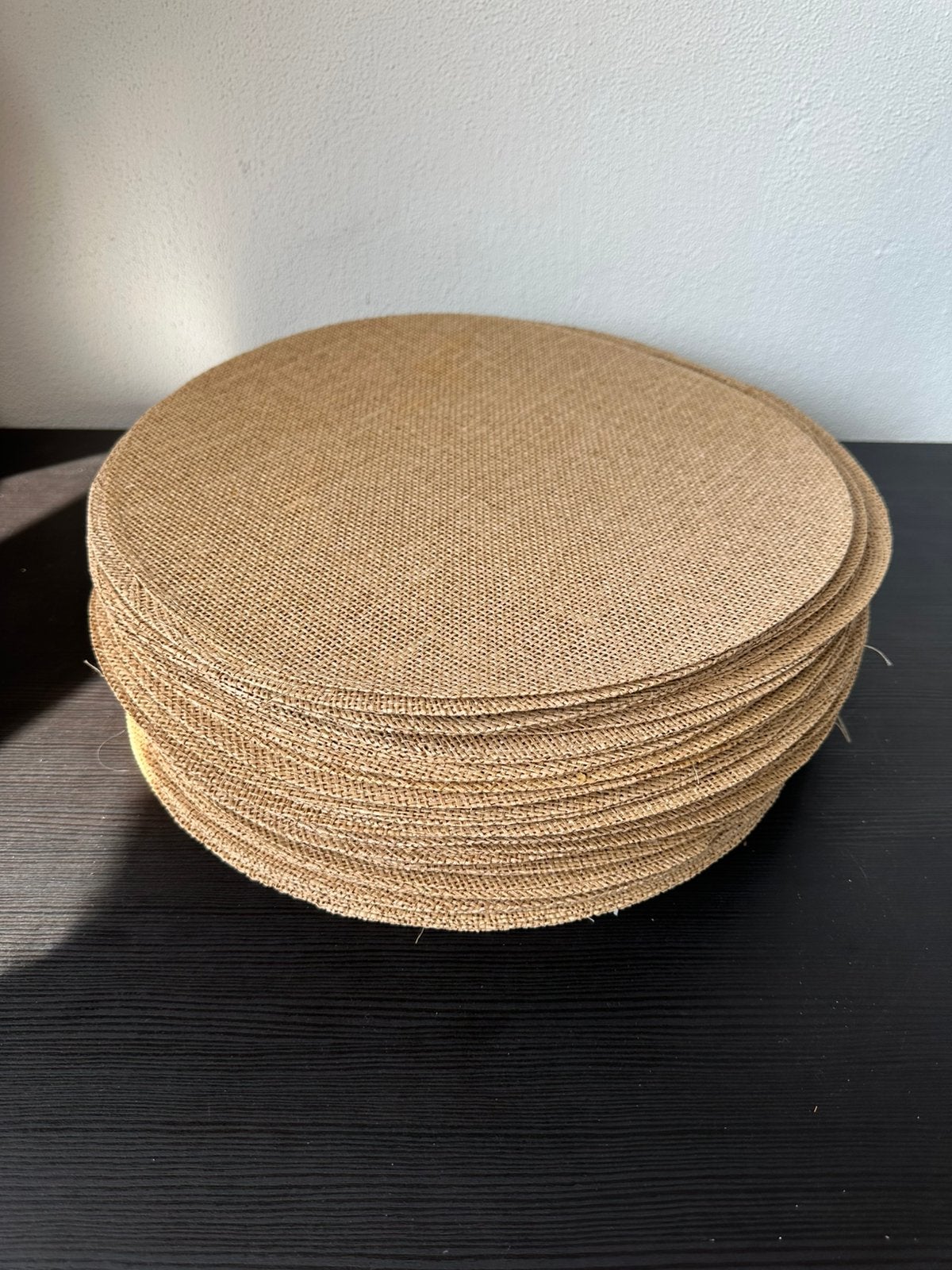 Jute placemats (81 stuks), Ophalen of Verzenden, Gebruikt