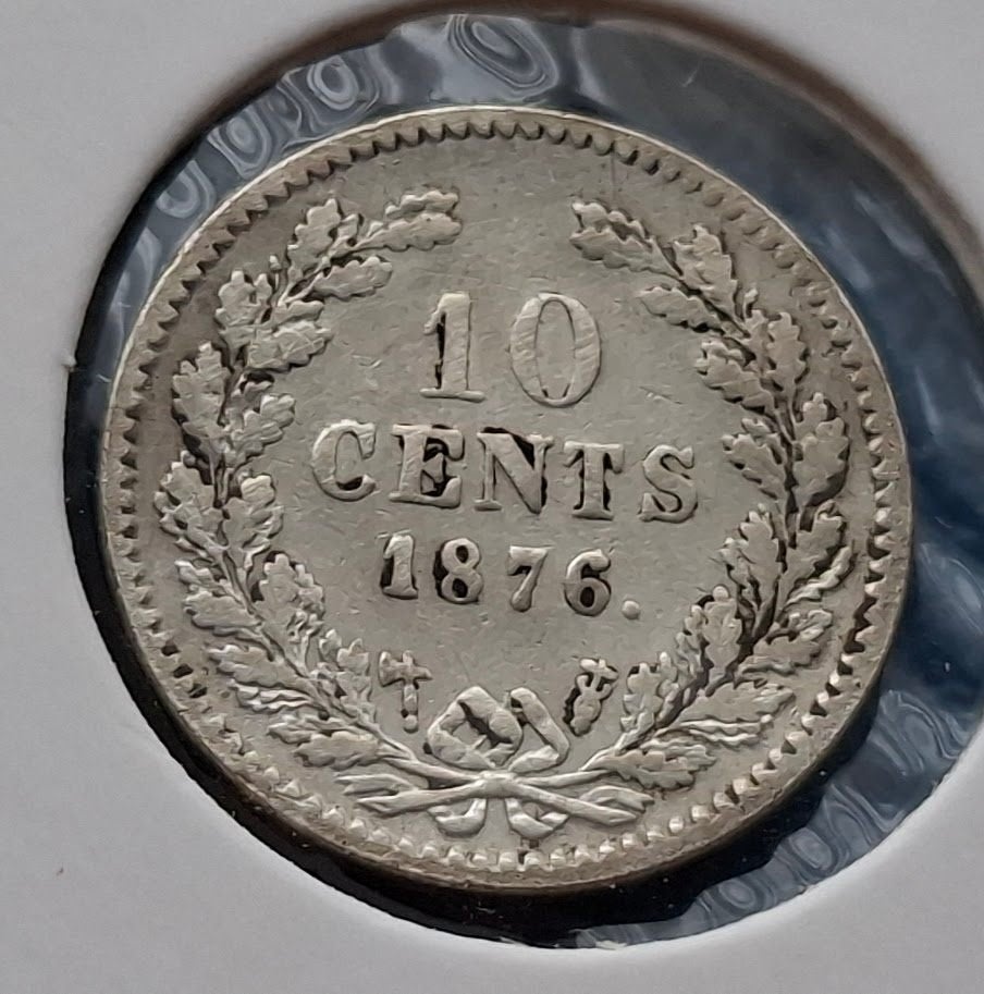 * Nederland 10 cent 1876 - Willem III, Ophalen of Verzenden, Koning Willem III, 10 cent, Zilver