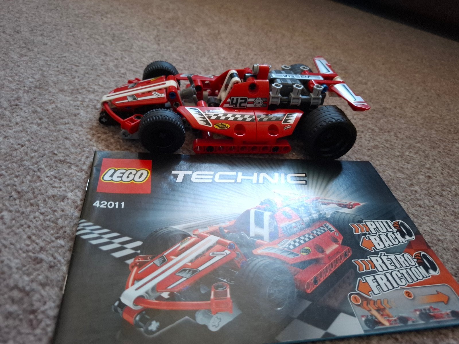 Lego Technic 42011 Racer - Zo goed als nieuw, Ophalen of Verzenden, Zo goed als nieuw