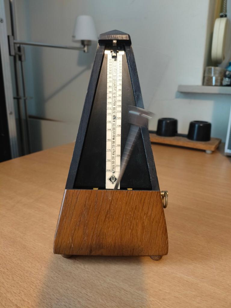 Vintage Wittner Metronoom - zonder deksel., Verzenden, Gebruikt