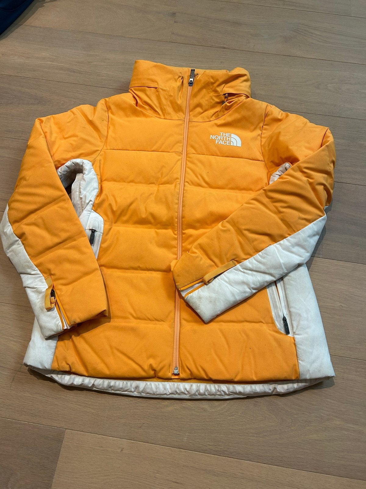 The North Face Dames Ski-jas - Oranje/Wit, Kleding | Dames, Wintersportkleding, Ophalen, Gedragen, Maat 38/40 (M), Jack