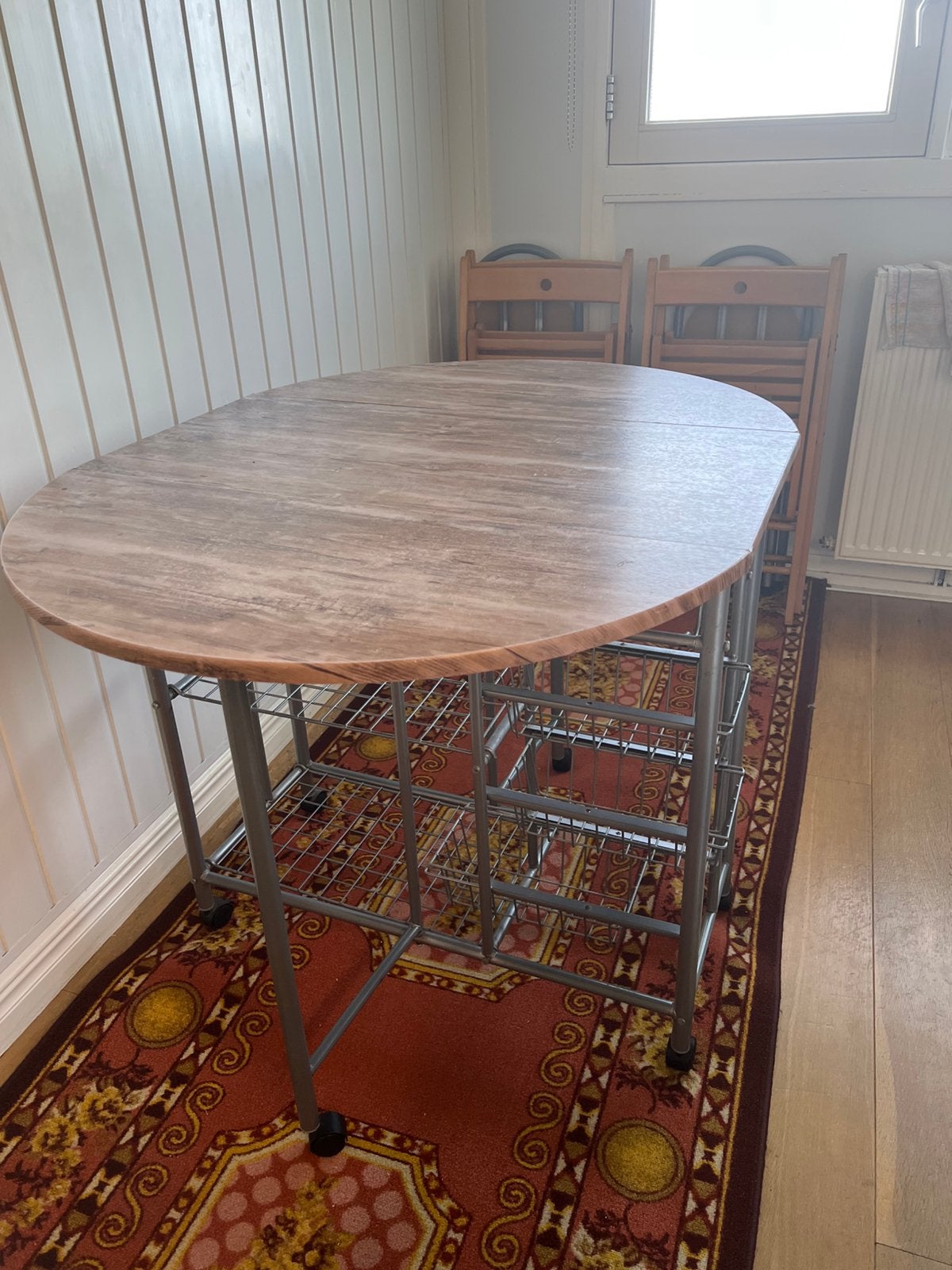 Klaptafel, Ophalen