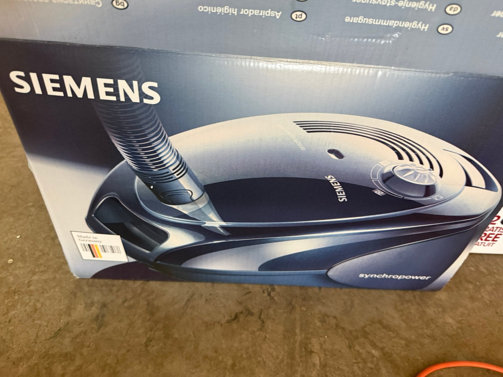 Siemens Synchropower VS06 stofzuiger – nieuw in doos, Stofzak, Siemens, Nieuw, Ophalen of Verzenden