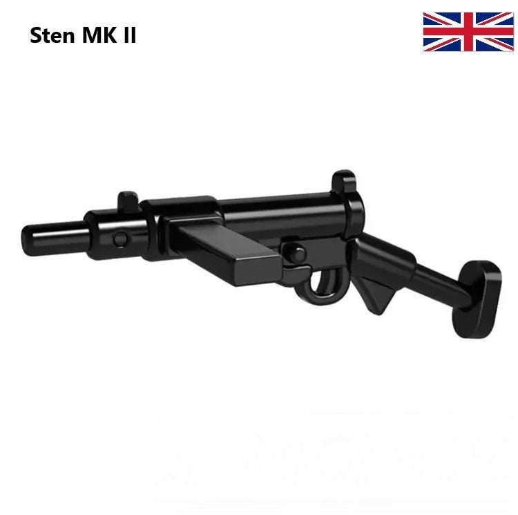🎁 WW2 Bouwstenen - E25 - Britse Sten II - 10x 🎁, Ophalen of Verzenden, Nieuw