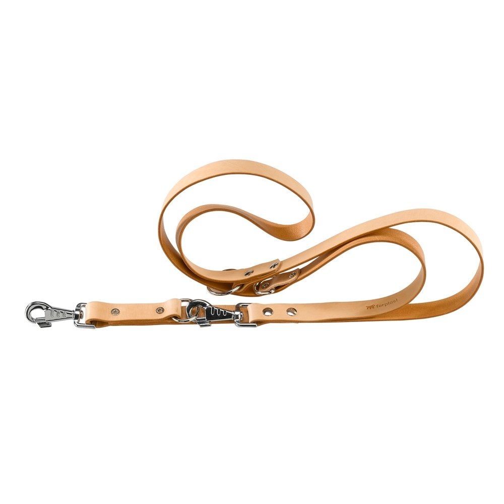 FERPLAST Natural Verstelbare Hondenriem L 200 cm Beige -35%!, Ophalen of Verzenden, Nieuw, Hondenriem