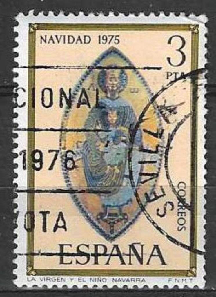 Spanje 1975 - Yvert 1946 - Kerstmis - Maagd en Kind (ST), Postzegels en Munten, Verzenden, Gestempeld