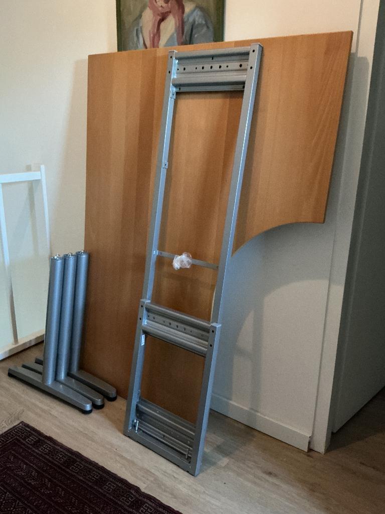 Bureau, Huis en Inrichting, Ophalen, 160 cm, Gebruikt, 120 cm