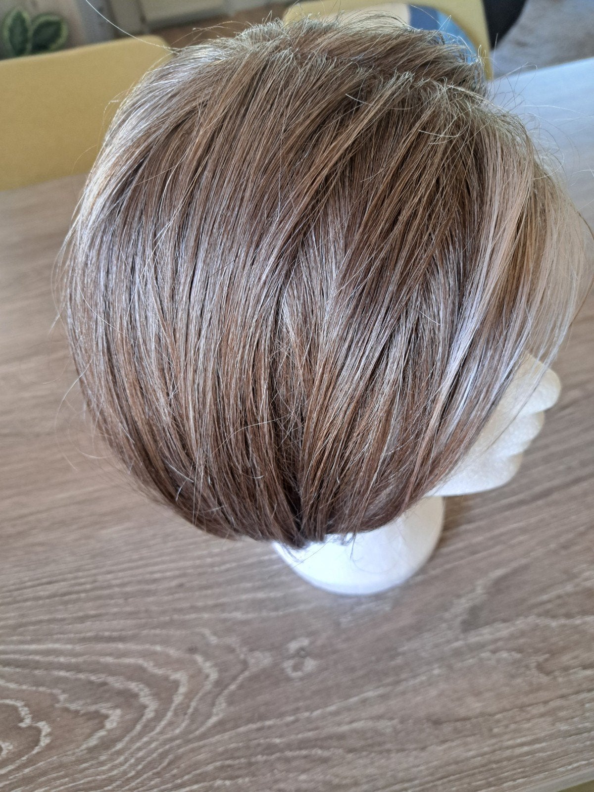 Haarwerk, dames pruik met highlights, Ophalen, Zo goed als nieuw, Pruik of Haarverlenging