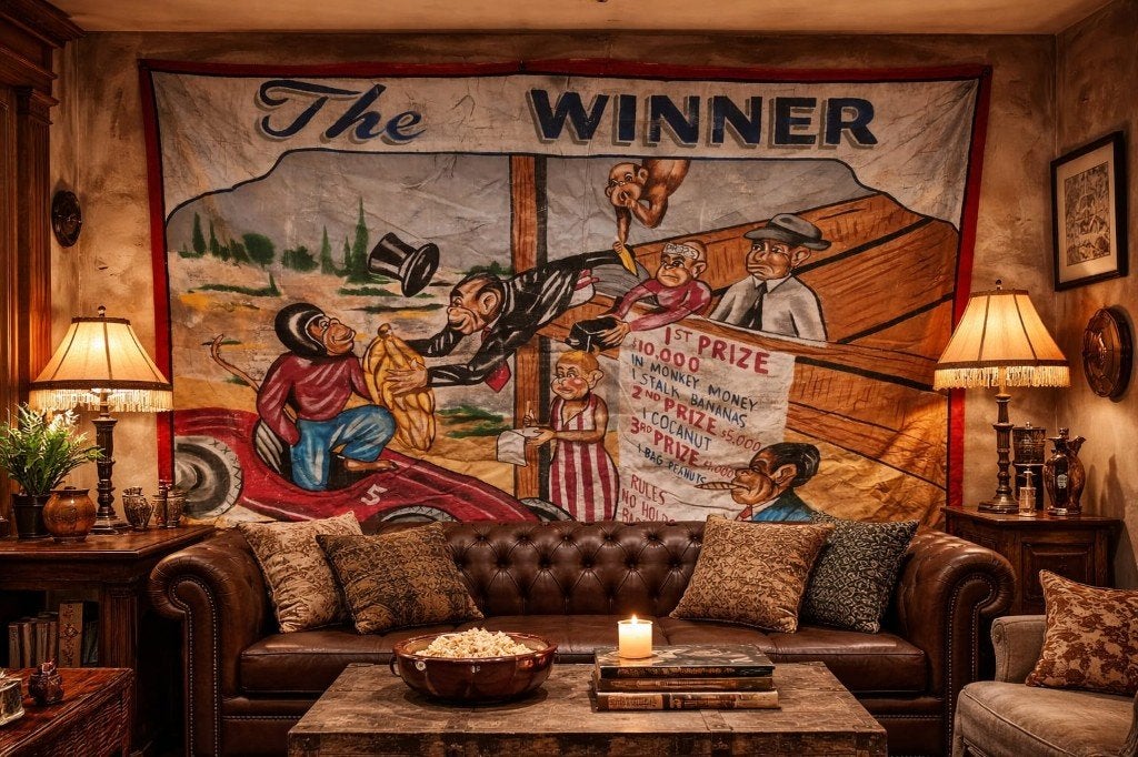 Circus sideshow freakshow banner, Ophalen of Verzenden