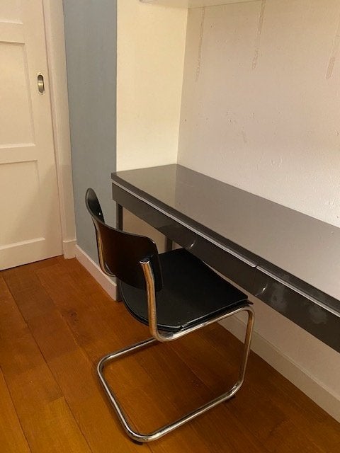 Side Table (bureau) – hoogglans grijs, Ophalen, Zo goed als nieuw, 150 tot 200 cm, Modern