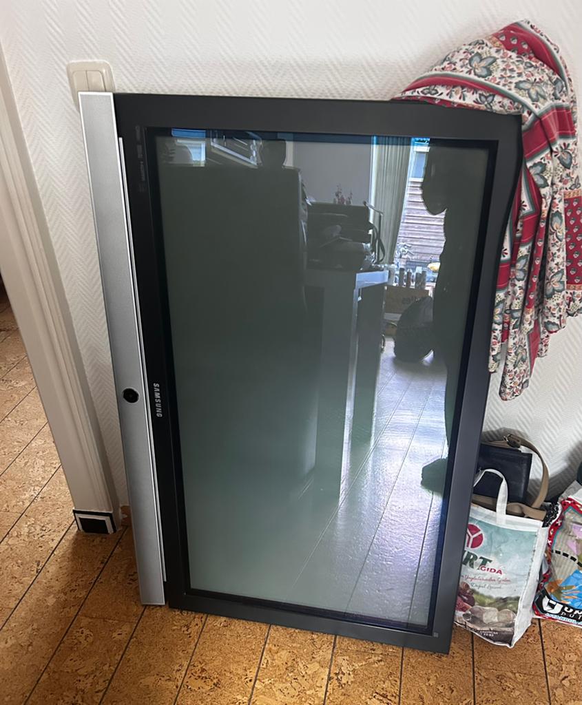 Gebruikte Samsung TV met groene streep in scherm, Ophalen, Gebruikt, 50 Hz, LCD