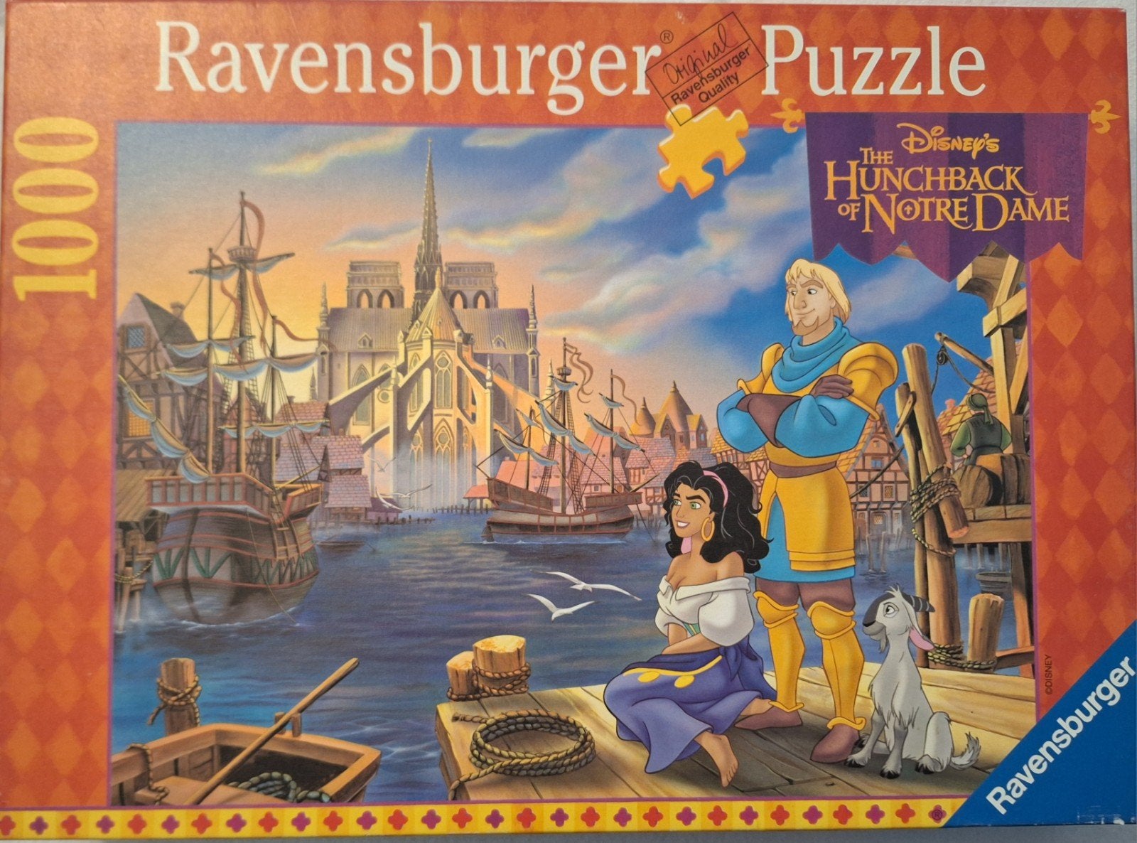 Ravensburger Disney puzzel 1000 stukjes, Ophalen of Verzenden, 500 t/m 1500 stukjes, Zo goed als nieuw, Legpuzzel
