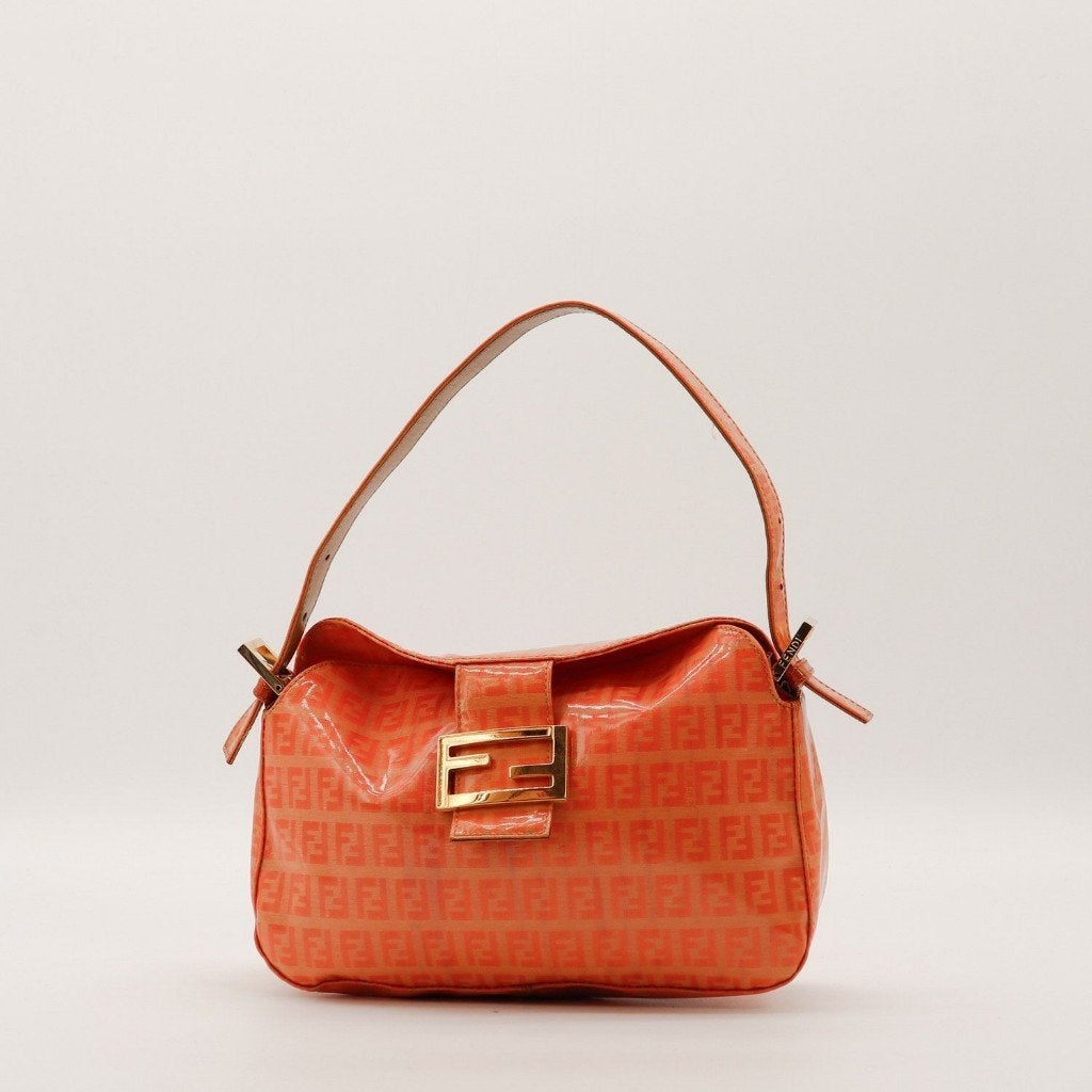 Fendi Zucchino Baguette handtas, Verzenden, Gebruikt, Handtas