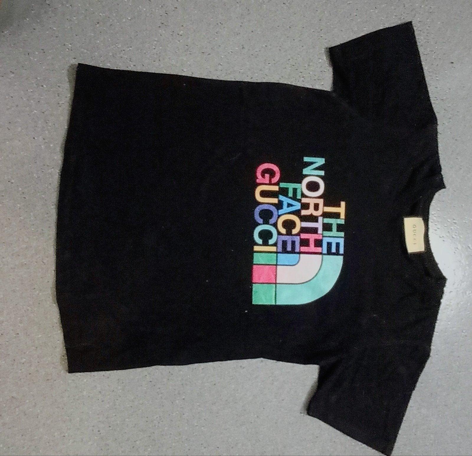 Gucci x The North Face T-shirt Zwart, Maat 48/50 (M), Zwart, Ophalen of Verzenden, Zo goed als nieuw