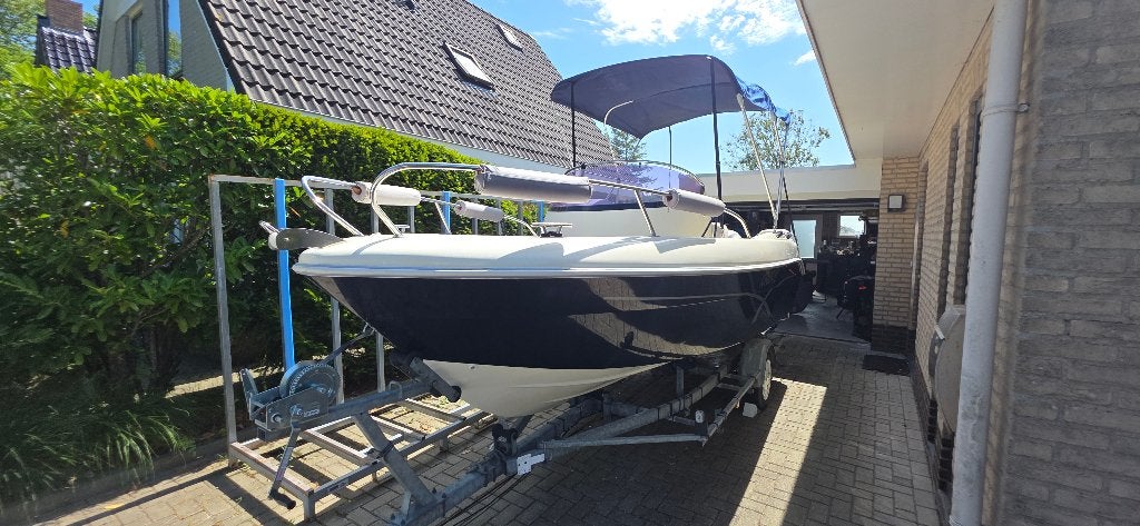 Prins 550 Open met Honda buitenboordmotor en trailer, Overige merken, Gebruikt, Met afstandsbediening, 6 m