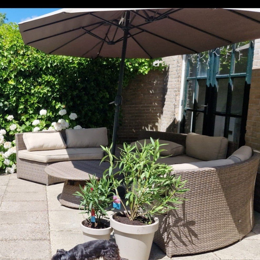 Tuinlounge xl halfrond creme, Tuin en Terras, Ophalen