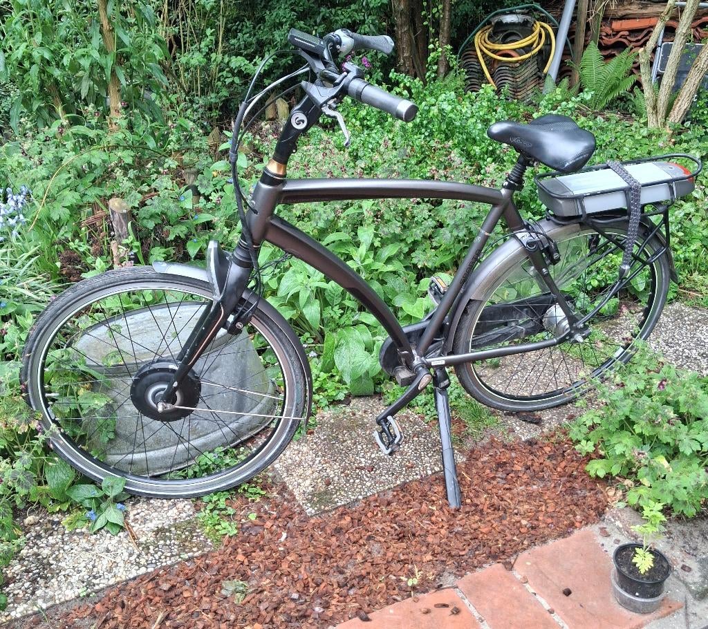 Herenfiets Sparta IonRX Prestige def.motor 61cm accu goed!, Ophalen, Sparta, Gebruikt, 59 cm of meer