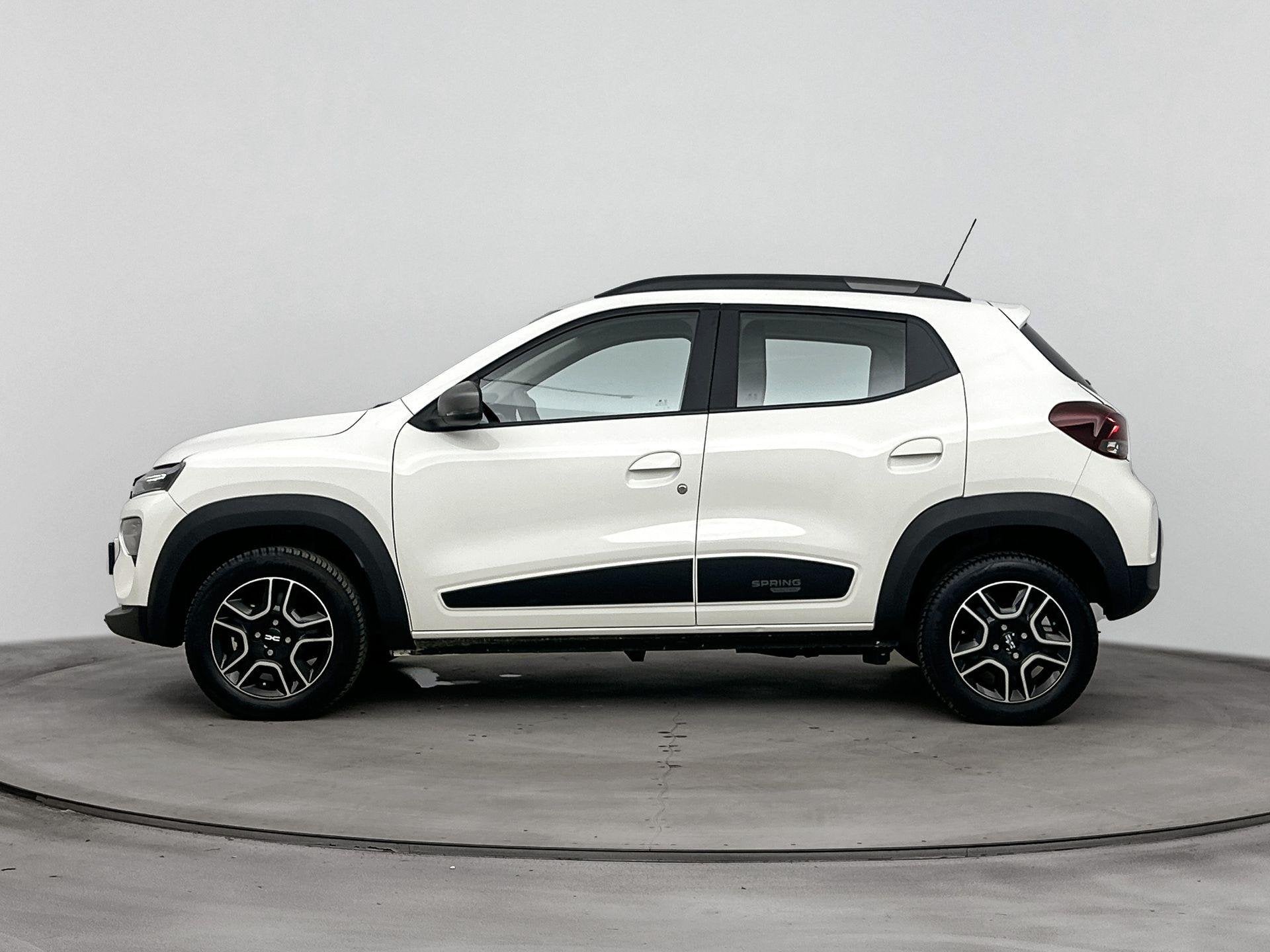 Dacia Spring Expression 45Pk 27 kWh | Navigatie | Apple & An, Auto's, Dealer onderhouden, Gebruikt, Wit, Parkeersensor