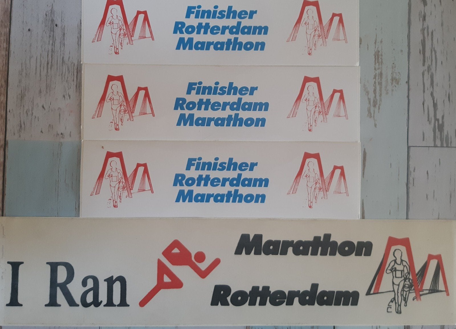 Marathon Rotterdam Stickers, Ophalen of Verzenden
