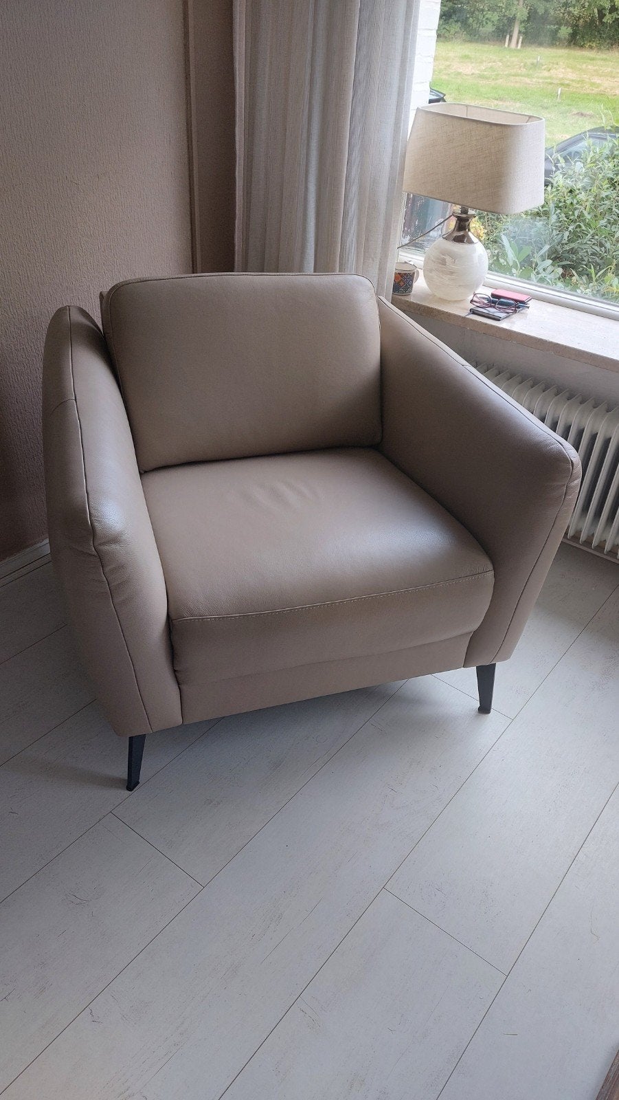 nw.leren stoel, Ophalen, Nieuw, 75 tot 100 cm, Leer