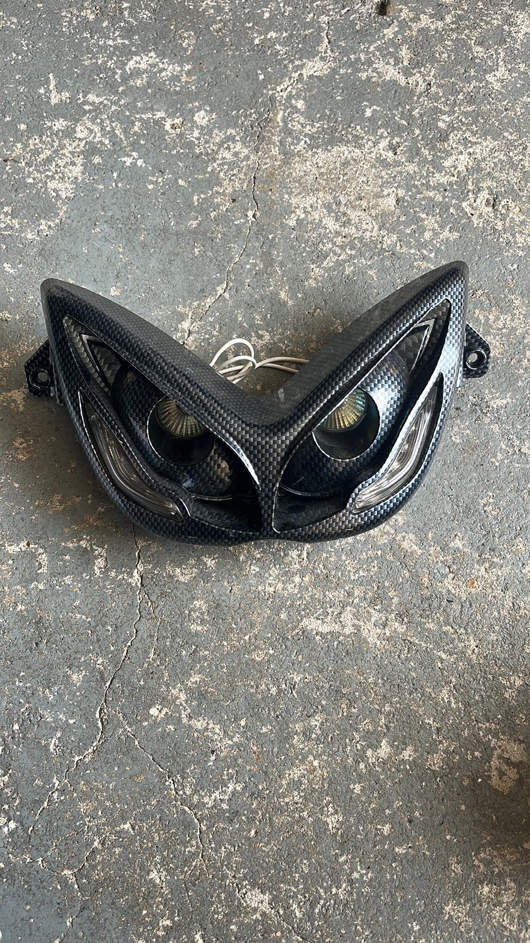 Yamaha Aerox Koplamp booskijker carbon look, Ophalen of Verzenden, Zo goed als nieuw, Yamaha