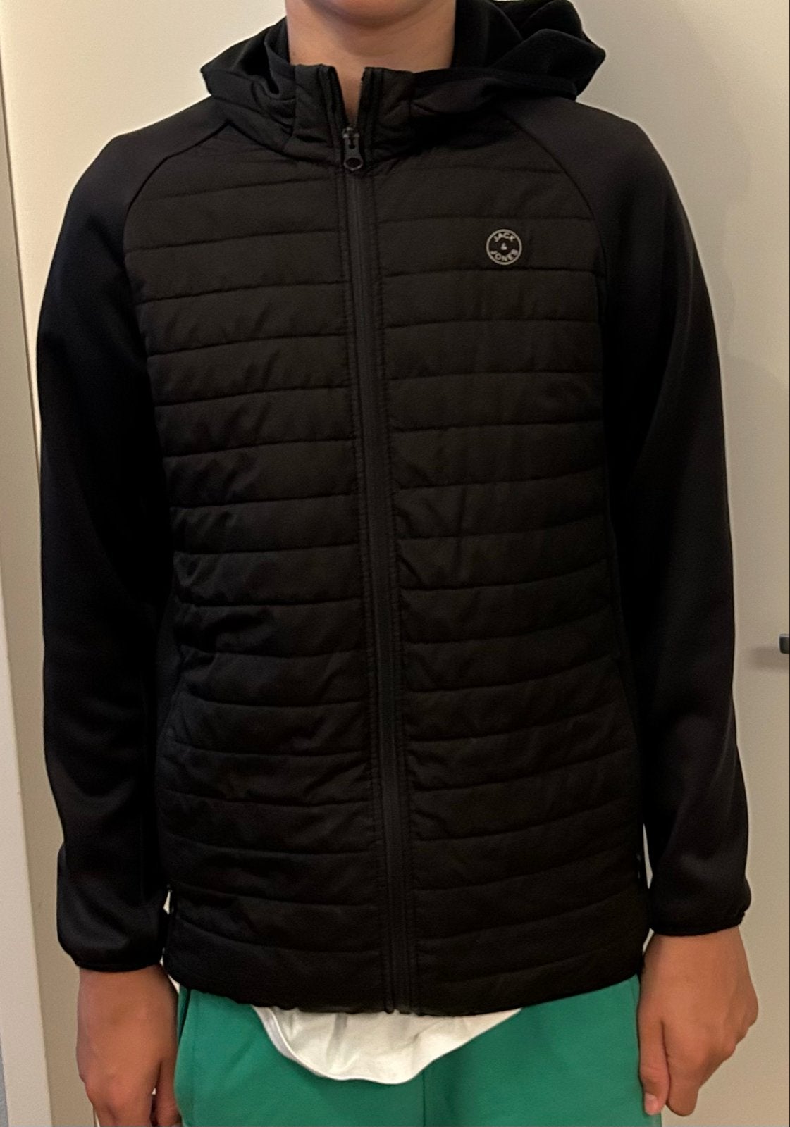Jack & Jones Tussenjas Blauw Maat 164 Zo Goed Als Nieuw, Ophalen of Verzenden, Zo goed als nieuw, Jongen, Jas