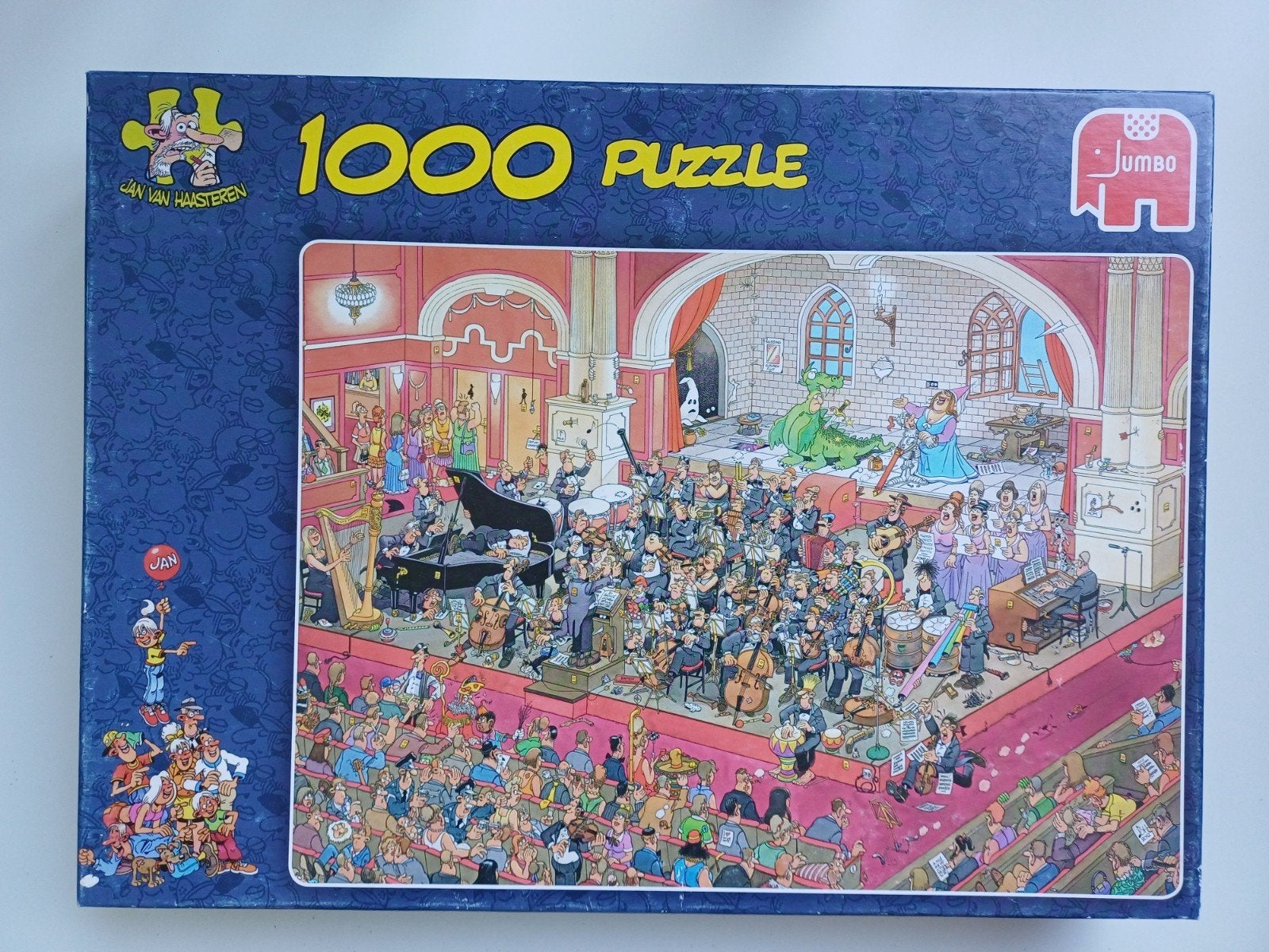 Jan van Haasteren 1000 stukjes - De Opera, Hobby en Vrije tijd, Denksport en Puzzels, Ophalen, 500 t/m 1500 stukjes, Gebruikt