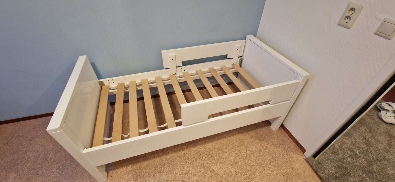 Kleuterbed 150x70 €60,- met Matras €95,-, Kinderen en Baby's, Kinderkamer | Bedden, Ophalen, Gebruikt, Minder dan 140 cm, Matras