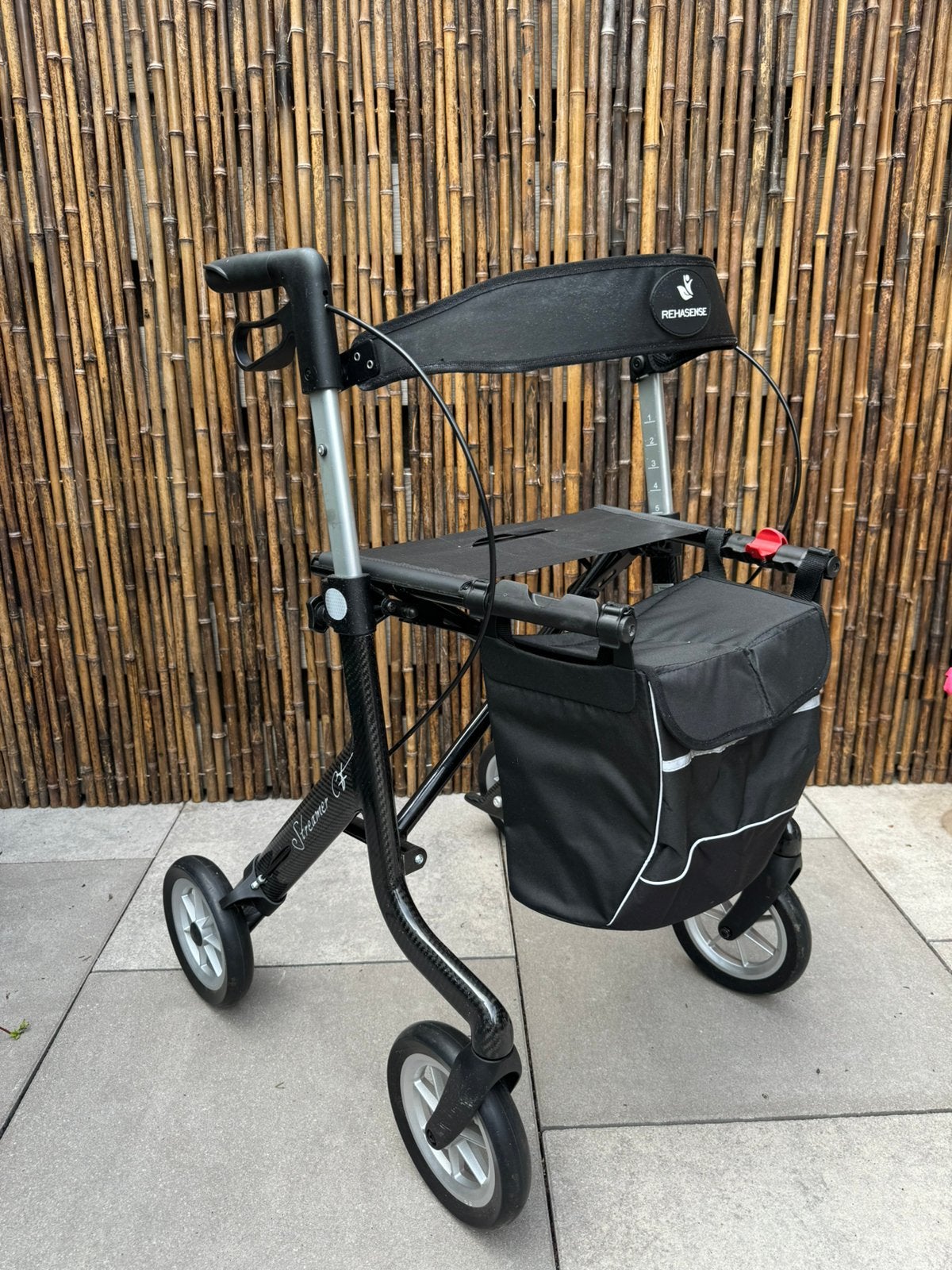 Rollator Streamer CF CARBON L ultra lichtgewicht 2023, Diversen, Ophalen, Lichtgewicht, Gebruikt