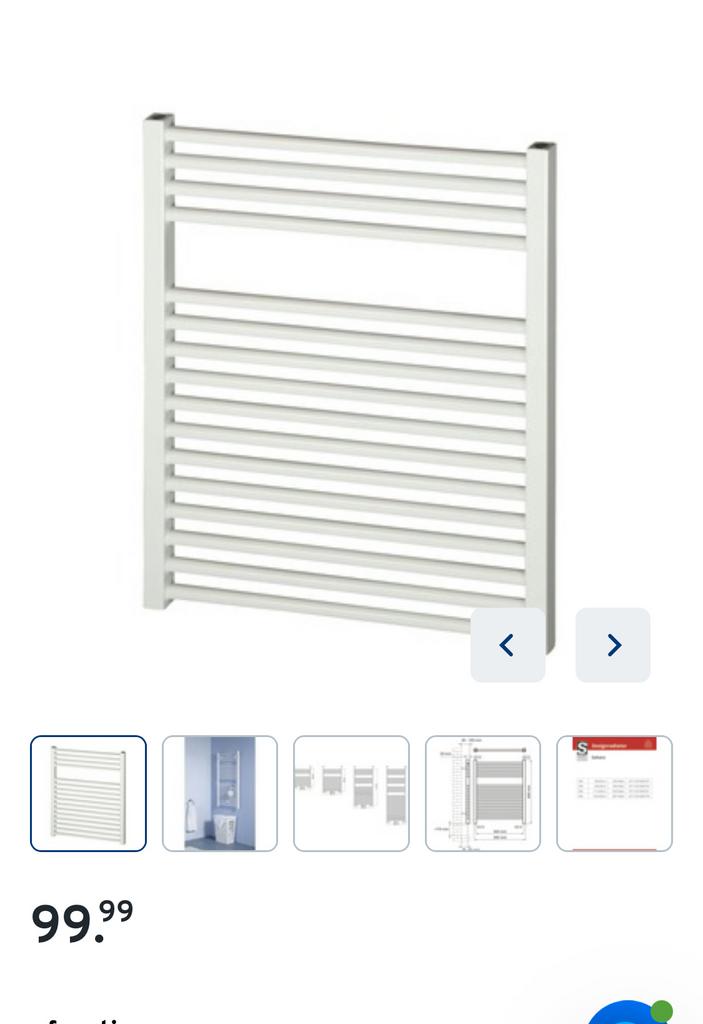 Haceka design radiator Sahara wit, Radiator, Minder dan 60 cm, Ophalen of Verzenden, Zo goed als nieuw
