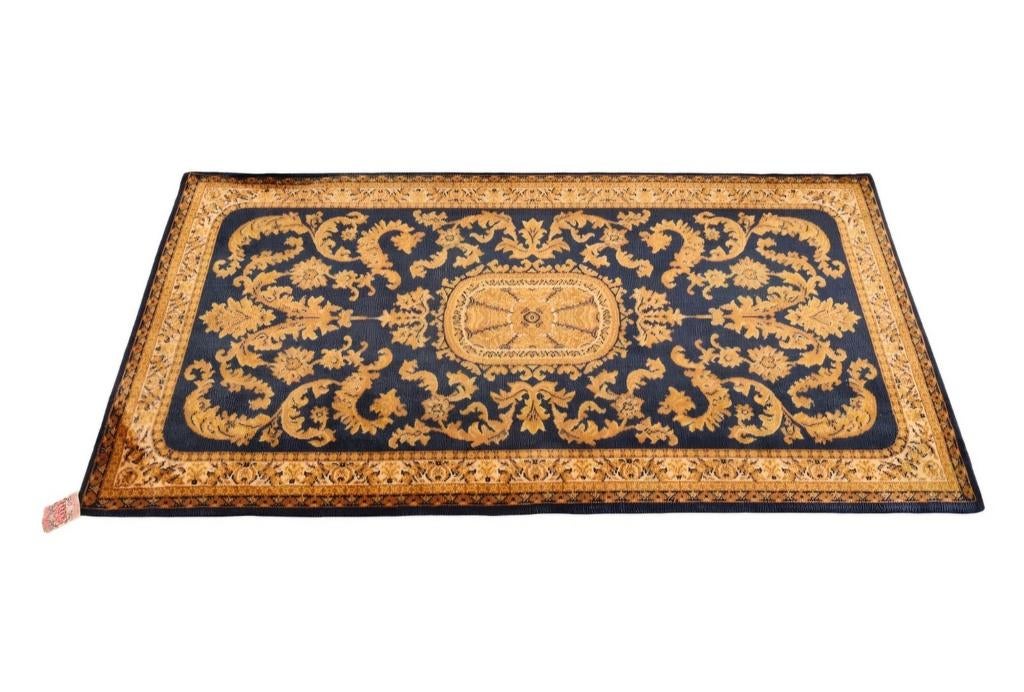 Vintage oosters wol Renaissance vloerkleed floral 90x178cm, Huis en Inrichting, Crème, Onbekend, 150 tot 200 cm, Rechthoekig