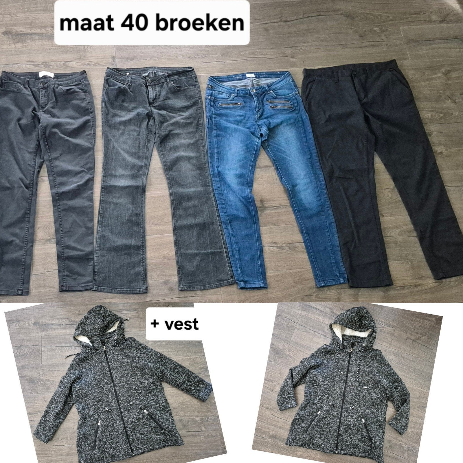 Kleding dames maat 40 jeans + vest Zgan!, Kleding | Dames, Ophalen of Verzenden, Zo goed als nieuw