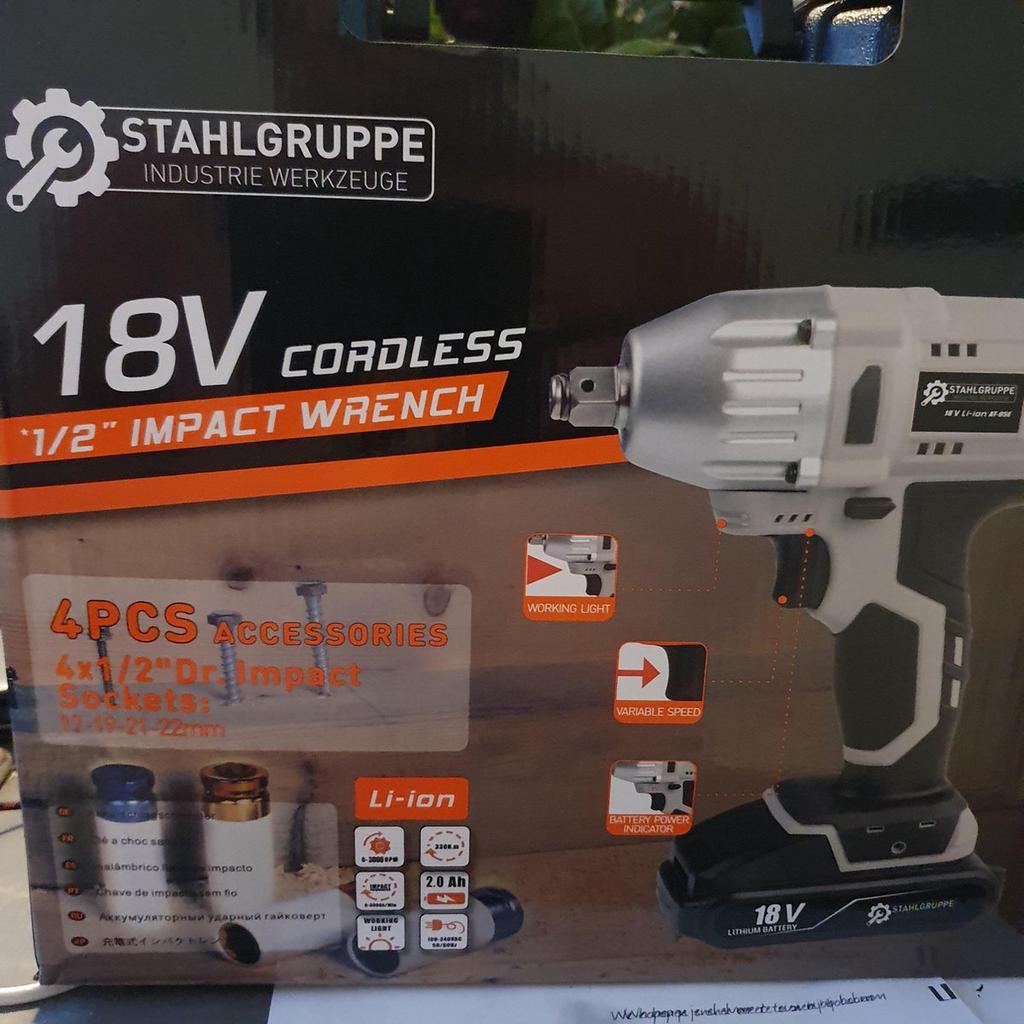 Nieuwe stahlgruppe Slagmoersleutel slagmoer sleutel, Auto diversen, Autogereedschap, Ophalen, Nieuw