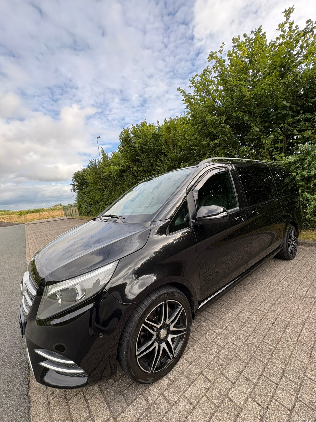 Mercedes-Benz V-Klasse 220 CDI 163pk A2 7G-TRONIC 2017 Zwart, Auto's, Automaat, 4 cilinders, 2000 kg, 7 stoelen