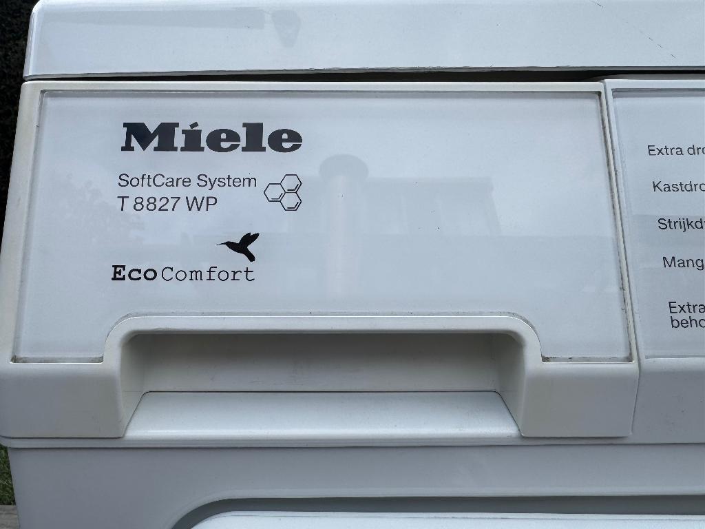 Miele droger warmtepomp T8827WP, Ophalen, 6 tot 8 kg, Minder dan 85 cm, Overige typen