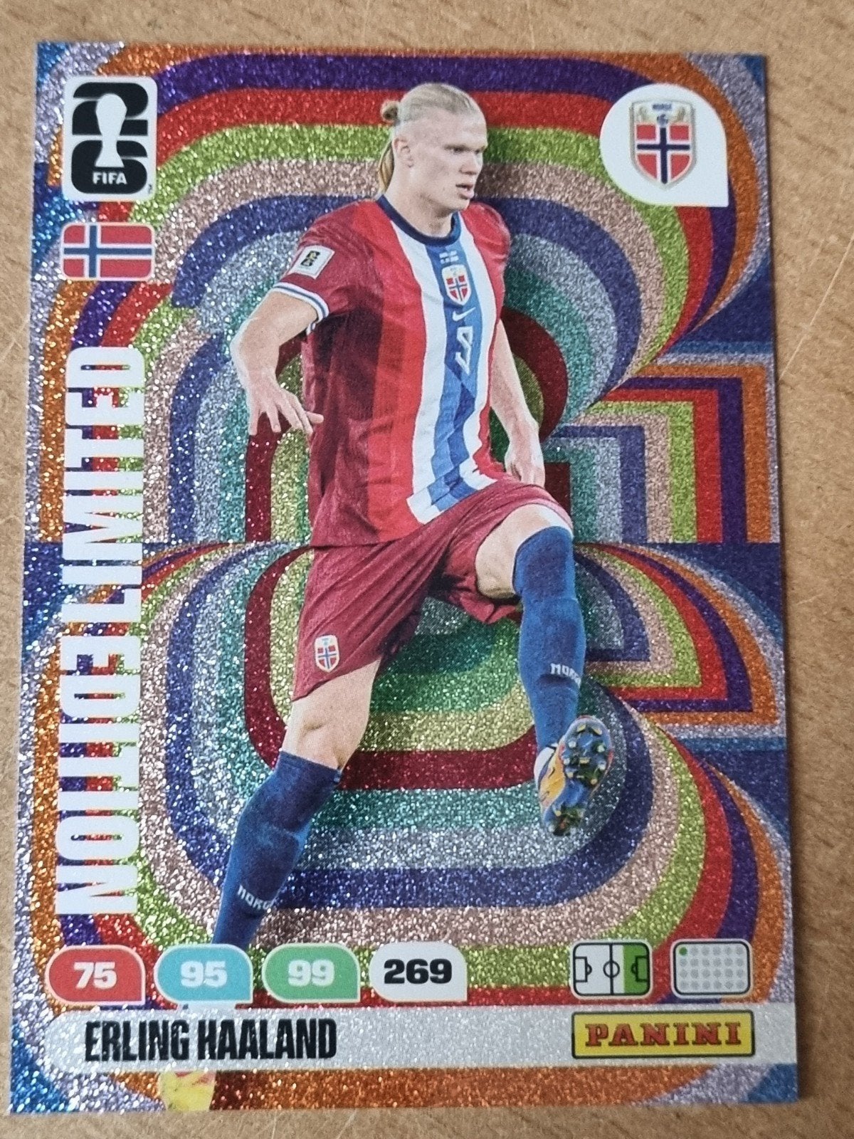Panini Adrenalyn xl Fifa World Cup 2026 Limited Haaland, Ophalen of Verzenden, Zo goed als nieuw, Plaatje