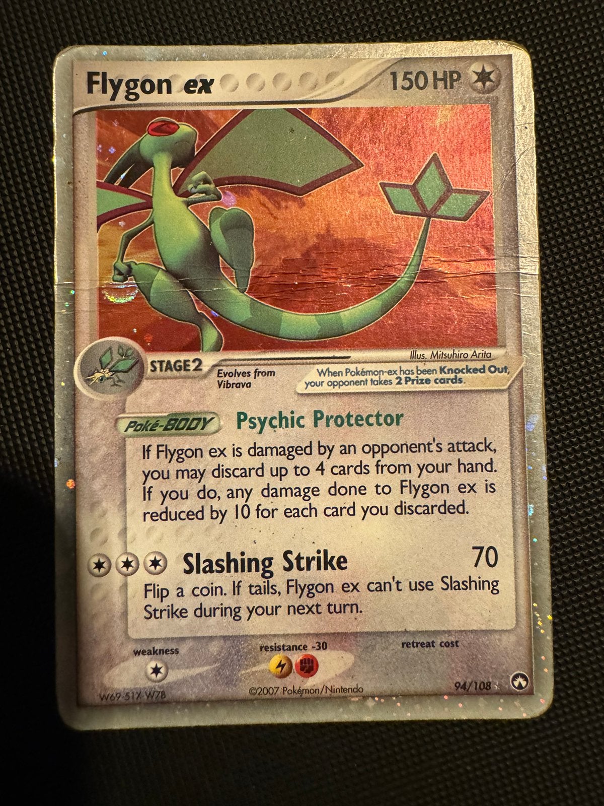 Flygon ex #94 Power Keepers Pokémon kaart, Ophalen of Verzenden, Gebruikt, Losse kaart