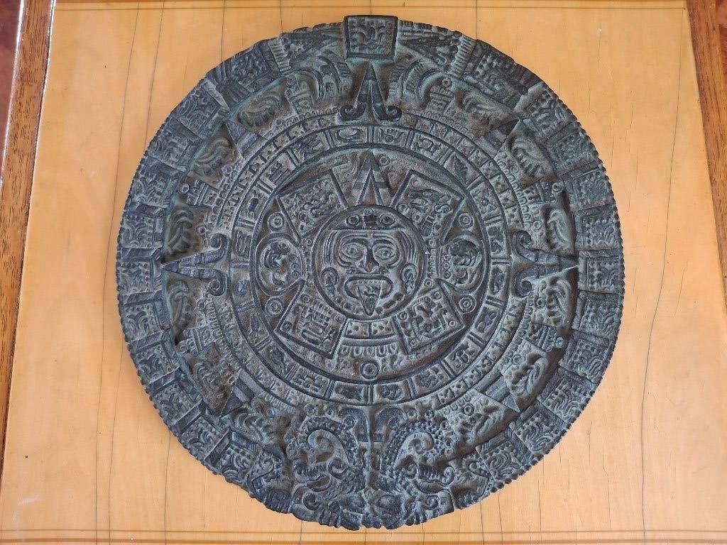 Wandreliëf Azteekse kalender, Ophalen of Verzenden