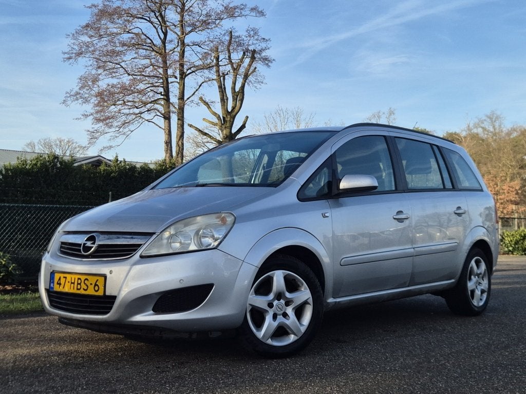 Opel Zafira 1.8 Business Automaat! Incl. Nieuwe APK, Auto's, Gebruikt, 4 cilinders, Zafira, Zilver of Grijs