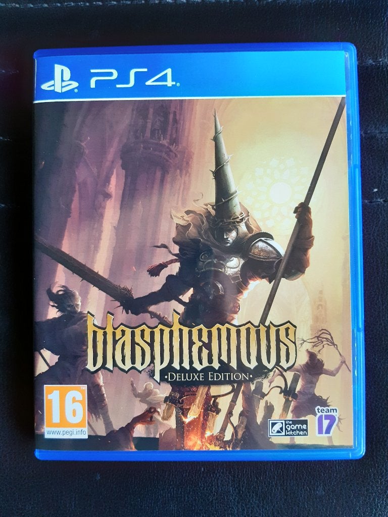 Blasphemous Deluxe Edition PS4, 1 speler, Ophalen of Verzenden, Zo goed als nieuw, Vanaf 18 jaar
