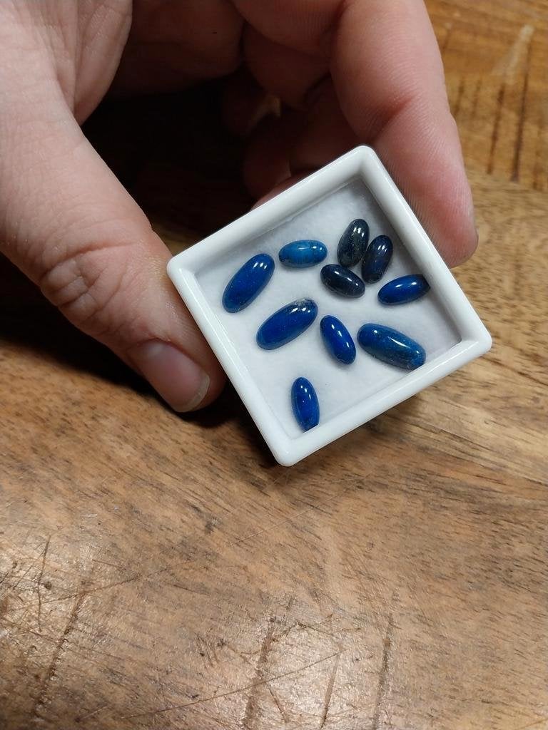Lot langwerpige ovale cabochons, Sieraden, Tassen en Uiterlijk, Ophalen of Verzenden, Zo goed als nieuw