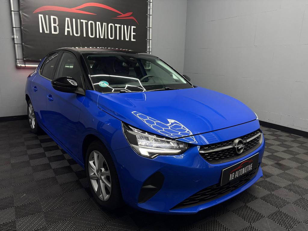 Opel Corsa 1.2 Elegance 2022 Aut, Auto's, Gebruikt, Blauw, 19 km/l, 3 cilinders