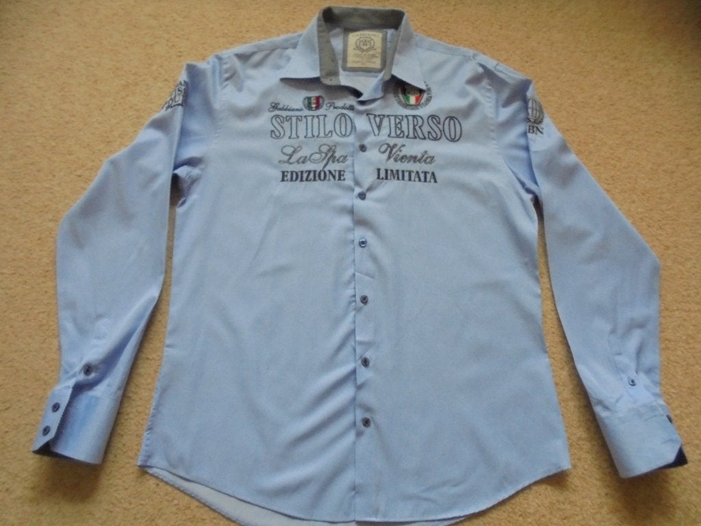 Blauw/wit strepen overhemd XXL, Ophalen of Verzenden, Zo goed als nieuw, Overige halswijdtes, Gabbiano
